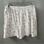 Oscar de la Renta Vintage  Pajama Set Purple Floral Button up Short Set Size XL Photo 6