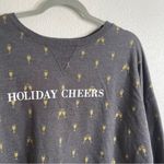 Holiday Cheers Christmas Sweatshirt Extra Large Gray Size XL Photo 1