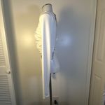 Mistress Rocks Sexy Ruched Cropped Siren White Long Sleeve Top Size Small NEW Photo 7