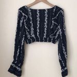 Free People Lolita Floral Ruffled Crop Top Photo 4