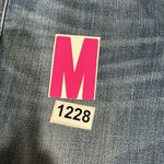 J Brand Woman’s Size 26 Cutoff Flower Aplique Straight Leg Low Rise Blue Jeans Photo 8