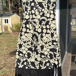 EDDY DORIS EMBROIDERED FRINGE MINI DRESS Black Size 2 Photo 9