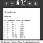 Fly London  Woze Leather Slingback Sandals Sz 38W Block Heel Rose Gold‎ Pink Photo 9