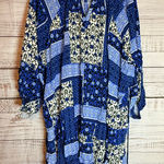Ella Blue and Black Patterned Dress Size 3X Photo 0