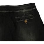 Joules Womens Jean Skirt Size 16 Short Button Front Dark Wash Mid Rise Stretch Blue Photo 6