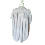 Wilfred  Oversized Gray Lavender Ramie Grass Linen Shirt Women's Size M *Read Photo 3