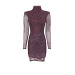 Cinq à Sept Rent the runway sz 12 purple Marlene cinq a sept dress ruched bodycon Photo 3