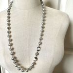 Banana Republic  grey beaded long necklace Photo 0