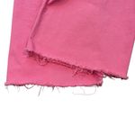 ZARA  Hot Pink Marine Straight High Rise Wide Leg Jeans 
Raw Hem, Sz 4 Photo 12