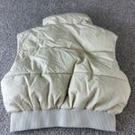 Garage Puffer Vest Sleeveless Padded Jacket Crop Top High Neck Beige‎ Casual Tan Size undefined Photo 4