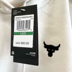 Under Armour  Project Rock Fleece Short Sleeve Cropped Hoodie Sweatshirt L NWT Photo 4