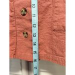 One Clothing Terra-cotta Color Button Down Mini Skirt Size L Pockets Lined Photo 2