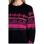 Johnny Was  The Fairisle Sweater Black Live Bling Cashmere Wool Blend XL Photo 5