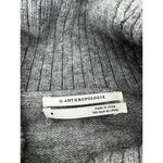 Anthropologie  Sweater Sz M Cowlneck Ribbbed Oversized Grey Paloma Balloon Sleeve Photo 6