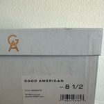 Good American  Black Terry Heels size 8.5 NIB Photo 7