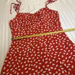 SheIn  Red & White Cami Short Dress Ruched Bust Sz S Small Women’s Photo 5