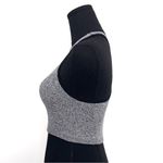 Forever 21  Heather Gray High Neck Ribbed Sports Top with Black Trim in Size XS Photo 4