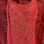 Sherri Hill  pink sequin prom formal dress Photo 0