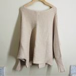 PINQUE Ribbed Dolman Sweater Neutral Beige Batwing Sleeve Size L Size L Photo 1