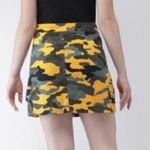 Forever 21 Yellow Camo Print A Line Mini Skirt Photo 2