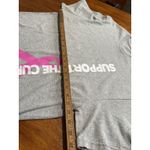 Womens Grey Support The Cure Pink Ribbon Breast Cancer Awareness T Shirt L Gray Size undefined Photo 5