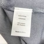 Universal Standard Foundation Cami Ribbed Slip Midi Dress: Slate Grey Photo 9