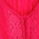 Dress Barn 1X Red Mexican Peasant Top Plus Photo 5