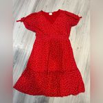 Siren Lily NWOT  Red Flutter Sleeve Midi Sundress‎ Photo 1