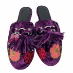 Wild Diva Plum Butterfly Embroidered Starla Mule Photo 0