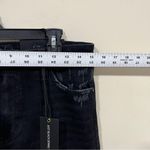 Just Black NWT  Denim The Vintage Straight size 29 black ankle cropped raw hem Photo 2
