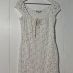 Jessica Howard Trina Turk Cover Up Dress Sheath Straight Crochet Cap Sleeve Beach Size 4 Photo 0