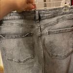 ZARA Women's Distressed Gray Straight Leg Jeans NWOT Photo 3