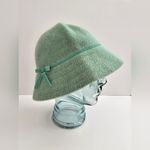 Gap Medium Large Green Rabbit Hair & Wool Cloche Bucket Winter Hat Photo 3
