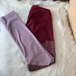 Outdoor Voices Tri-Color Springs Burgundy Red Athletic 7/8 Leggings Size Medium Photo 8