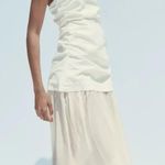 ZARA Combination Strapless Midi Dress Photo 3