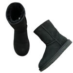 UGG Classic Short II Black Suede Shearling Boots Size 7 Photo 0