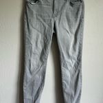 Pistola  Light Wash Gray Distressed Raw Hem Ankle Skinny Jeans Womens 28 Stretch Photo 0