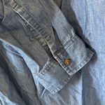 Gap sz XXL Womens Denim Tencil Long Sleeve Button Tunic w/ Pocket Casual Staple Photo 4