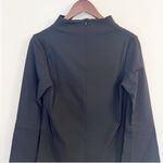 Nicole Frank Zip Off Bell Sleeves Fruzsina Top Swiss tech Stretch Fabric Small Black Photo 5
