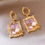 Baroque Pearl Earrings – Monet Photo 0