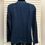 INC International Concepts Navy Gemstone Button Up Long Sleeve Shirt Size S Blue Photo 5