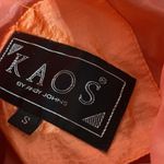 KOAS by Andy Johns Womens Small Full Zip Peach Rain Jacket Windbreaker Bold Orange Photo 6