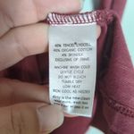 Horny Toad Red Microstripe Oolong Tee Long Sleeve Boat Neck Women's Medium Photo 3