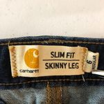Carhartt Womens Slim-Fit Layton Skinny Leg Jeans Dark Wash 102734 Size 6 Photo 2