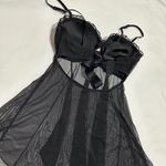 Native Intimates Women’s Black Mesh Babydoll Lingerie Lace 34C Sheer Mesh Size undefined Photo 11