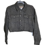 Nothing but a squeeze Women Tweed cropped button down Collared Jacket SZ.Lrg NWT Brown Size L Photo 0