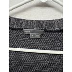 Vince  Tunic Cardigan Sweater Womens Small Silver Black Linen Blend Long Sleeve Photo 1