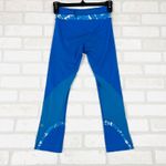 Lululemon  Blue Athletic Yoga Pants Size 2 Activewear Cropped Leggings Photo 7