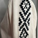 Ralph Lauren Cream Pullover with Aztec Embroidered Sleeves. LRL Women’s Pullover. Crew Neck. Photo 8