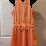 Ocean Coast Orange Active Lightweight Dress Medium Sleeveless Drawstring Photo 2